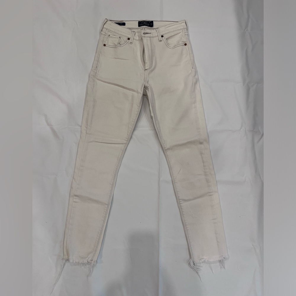 White skinny lucky brand jeans